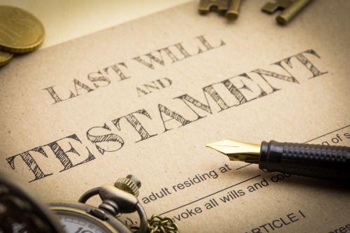 Close up view of last will and testament. Probate vs. Non-probate assets
